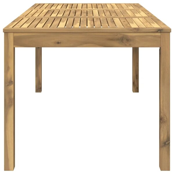 Stol za večeru u vrtu Bijela 147 x 88 5 x 75 cm - Bijela 147 x 88 5 x 75 cm