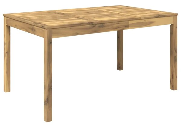 Stol za večeru u vrtu Bijela 147 x 88 5 x 75 cm - Bijela 147 x 88 5 x 75 cm