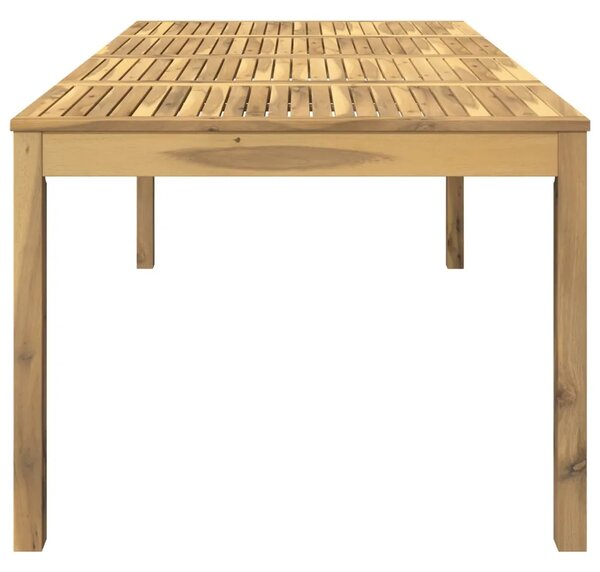 Stol za večeru u vrtu Bijela 196 x 100 5 x 75 cm - Bijela 196 x 100 5 x 75 cm