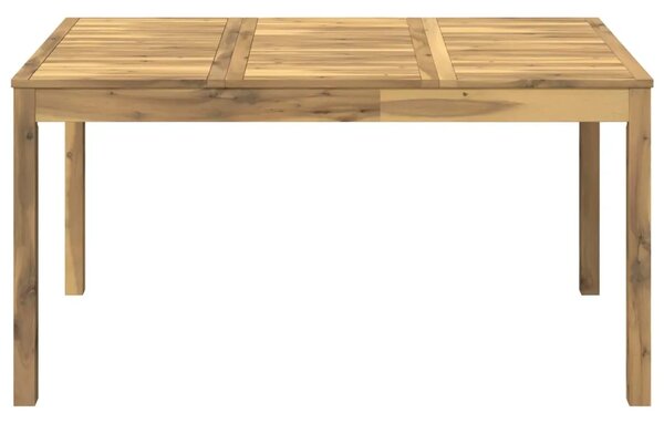 Stol za večeru u vrtu Bijela 147 x 88 5 x 75 cm - Bijela 147 x 88 5 x 75 cm