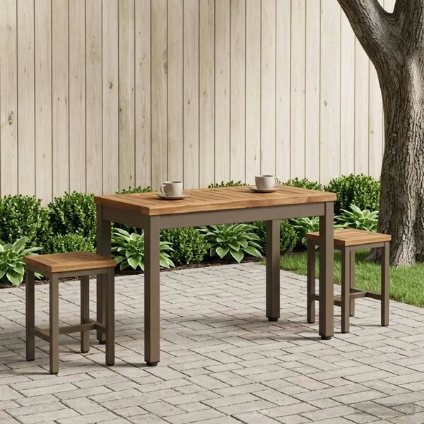 Stolić za kavu Prirodna i kava 60 5 x 30 x 36 cm - 60 5 x 30 x 36 cm Prirodno kava
