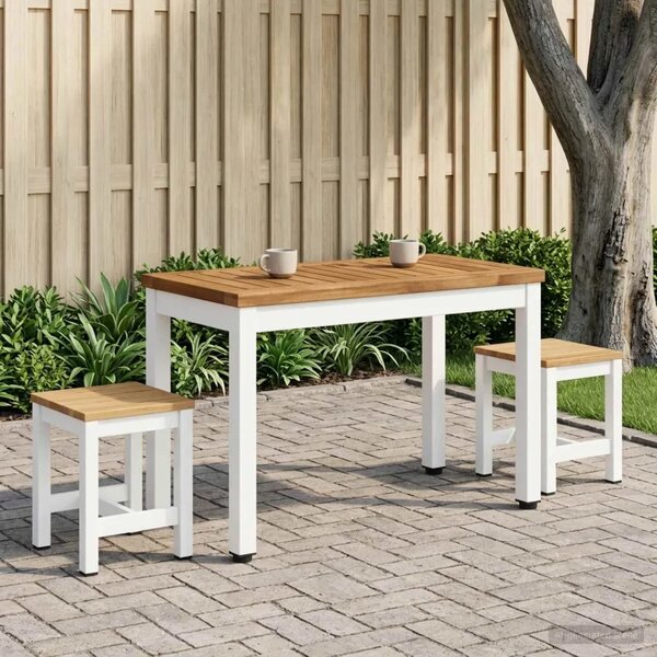 Stolić za kavu Prirodna i bijela 60 5 x 30 x 36 cm - 60 5 x 30 x 36 cm Prirodna i bijela