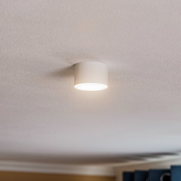 Eko-Light Stropna svjetiljka s efektom oblačnosti, jedna žarulja, bijela, prigušiva, Bijela, Dnevni boravak/blagovaonica, Metal