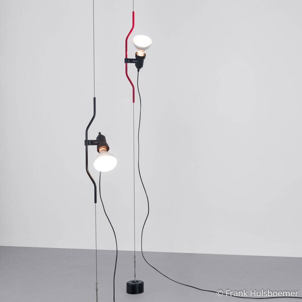 FLOS Parentesi - stojeća viseća lampa, crvena, Crno, Dnevni boravak/blagovaonica, Metal, Stani drugi