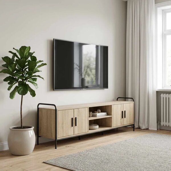 TV ormar 167 5 x 33 x 50 cm Hrast sonoma Konstruirano drvo - Hrast sonoma 167 5 x 33 x 50 cm