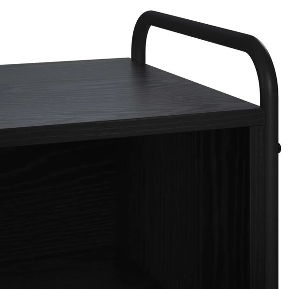TV ormar 140 x 39 5 x 50 cm Crni hrast Konstruirano drvo - Crni hrast 80 x 39 5 x 50 cm