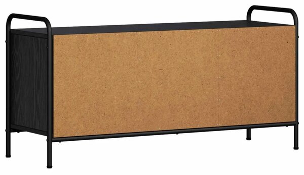 TV ormar 99 x 33 x 50 cm Crni hrast Konstruirano drvo - Crni hrast 99 x 33 x 50 cm