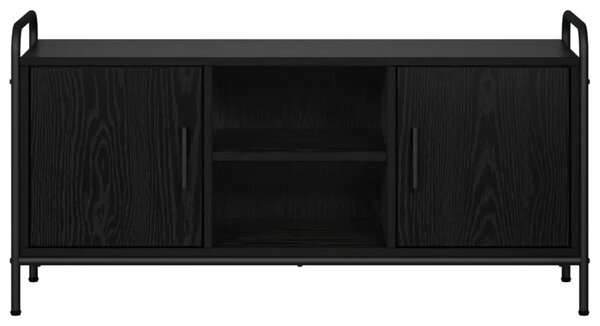 TV ormar 99 x 33 x 50 cm Crni hrast Konstruirano drvo - Crni hrast 99 x 33 x 50 cm