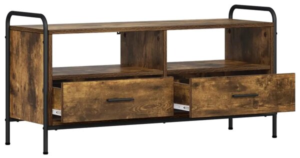 TV ormar 67 5 x 33 x 50 cm Dimljeni hrast Konstruirano drvo - Dimljeni hrast 67 5 x 33 x 50 cm