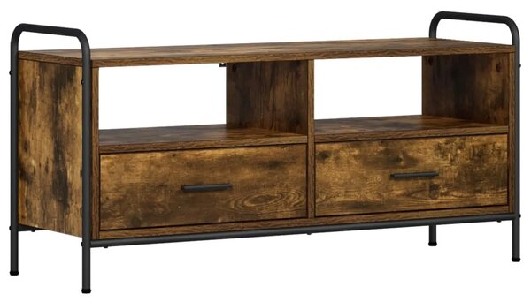 TV ormar 67 5 x 33 x 50 cm Dimljeni hrast Konstruirano drvo - Dimljeni hrast 67 5 x 33 x 50 cm