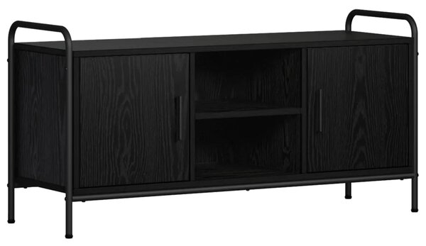 TV ormar 99 x 33 x 50 cm Crni hrast Konstruirano drvo - Crni hrast 99 x 33 x 50 cm