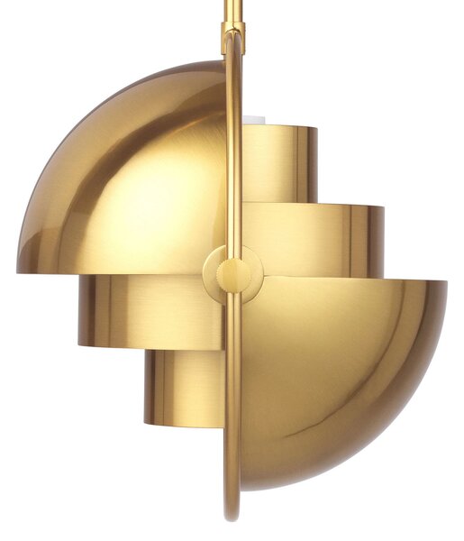 GUBI viseća svjetiljka Multi-Lite, Ø 27 cm, mesing/mesing, prigušiva, Zlato / mjed, Dnevni boravak/blagovaonica, Metal