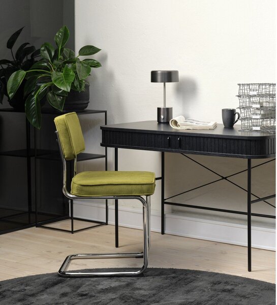 Žuta blagovaonska stolica od samta Rupert – Unique Furniture
