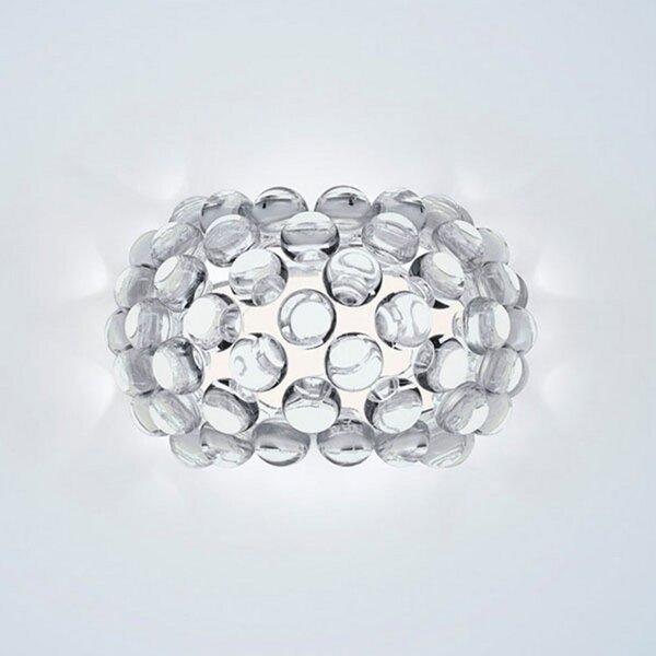 Foscarini Caboche Plus piccola R7s zidna svjetiljka prozirna, prigušiva, Providna, Dnevni boravak/blagovaonica, Plastika