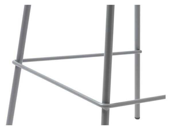 Siva plastična barska stolica (visine sjedala 67,5 cm) Whitby – Unique Furniture