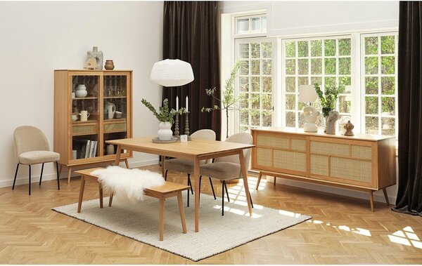 Bež blagovaonska stolica Creston - Unique Furniture