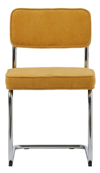 Žuta blagovaonska stolica od samta Rupert – Unique Furniture
