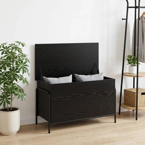 Kutija za spremanje Crni hrast 80 x 40 x 49 5 cm - Crni hrast 40 5 x 40 x 49 5 cm