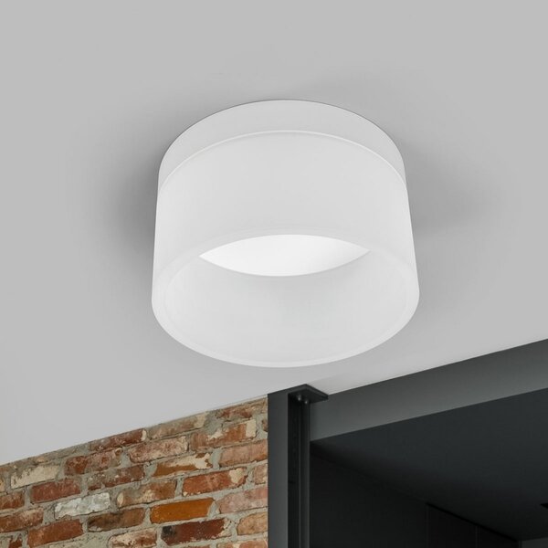 Helestra Liv LED stropna svjetiljka Ø 20 cm, prigušiva, Bijela, Dnevni boravak/blagovaonica, Metal