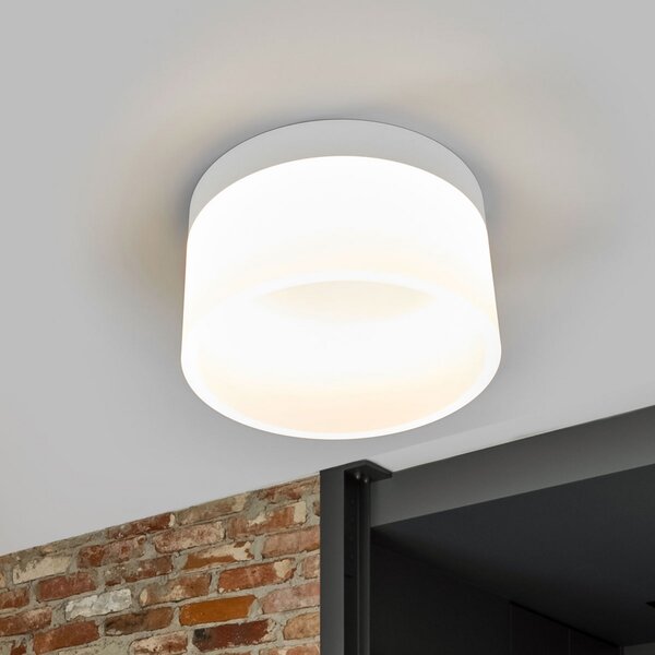 Helestra Liv LED stropna svjetiljka Ø 20 cm, prigušiva, Bijela, Dnevni boravak/blagovaonica, Metal