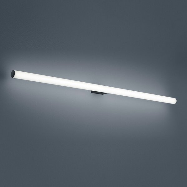 Helestra Loom LED svjetlo za ogledalo crno 120 cm, Bijela, kupaonica, Plastika