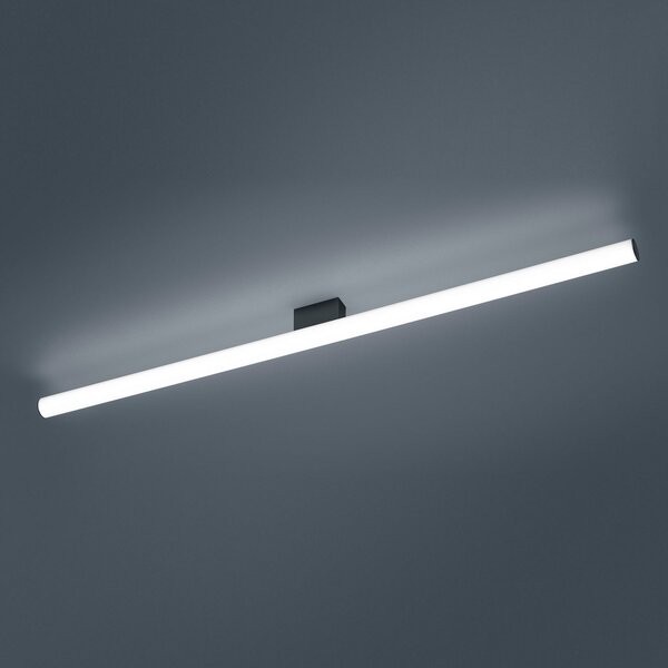 Helestra Loom LED svjetlo za ogledalo crno 120 cm, Bijela, kupaonica, Plastika