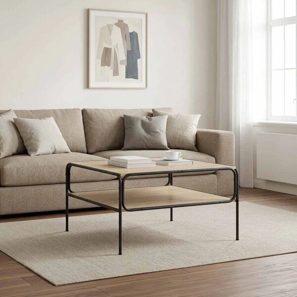 Bocni stol Hrast sonoma 100 x 50 x 46 cm Konstruirano drvo - Hrast sonoma 51 x 50 x 45 cm
