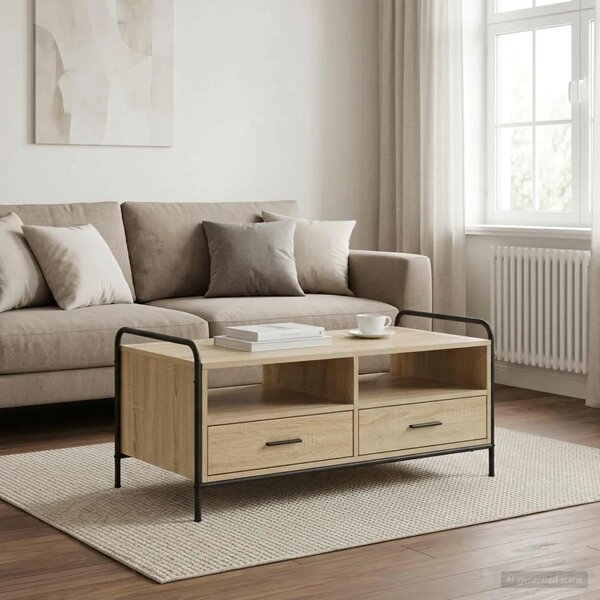 Stolić za kavu Hrast sonoma 99 5 x 49 x 46 cm Konstruirano drvo - Hrast sonoma