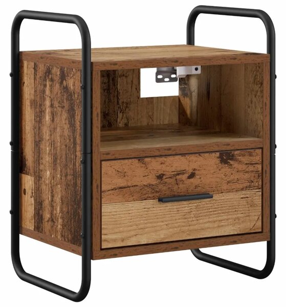 Viseći Noćni Ormar Staro drvo 40 x 30 x 50 cm Konstruirano drvo - Staro drvo 1