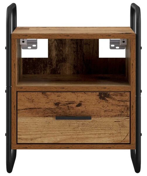 Viseći Noćni Ormar Staro drvo 40 x 30 x 50 cm Konstruirano drvo - Staro drvo 1