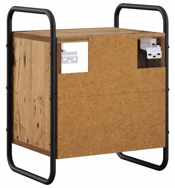 Viseći Noćni Ormar Staro drvo 40 x 30 x 50 cm Konstruirano drvo - Staro drvo 1