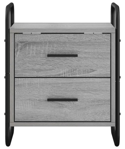 Viseći Noćni Ormar 2 kom. Siva Sonoma 40 x 30 x 50 cm - Siva Sonoma 2