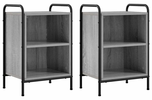 Noćni ormar 2 kom. Siva Sonoma 40 x 30 x 60 cm - Siva Sonoma 2
