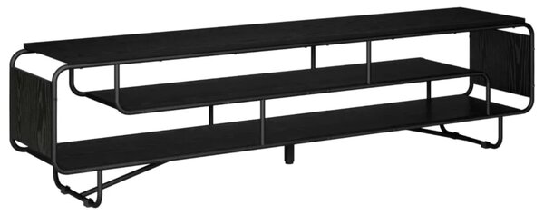 TV stalak 180 x 36 x 45 cm Crni hrast Konstruirano drvo - Crni hrast 180 x 36 x 45 cm