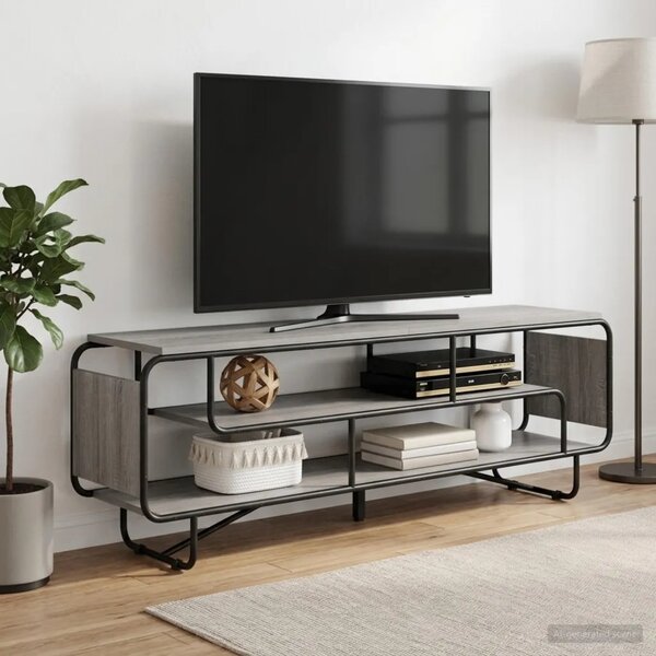 TV stalak 180 x 36 x 45 cm Siva Sonoma Konstruirano drvo - Siva Sonoma 180 x 36 x 45 cm