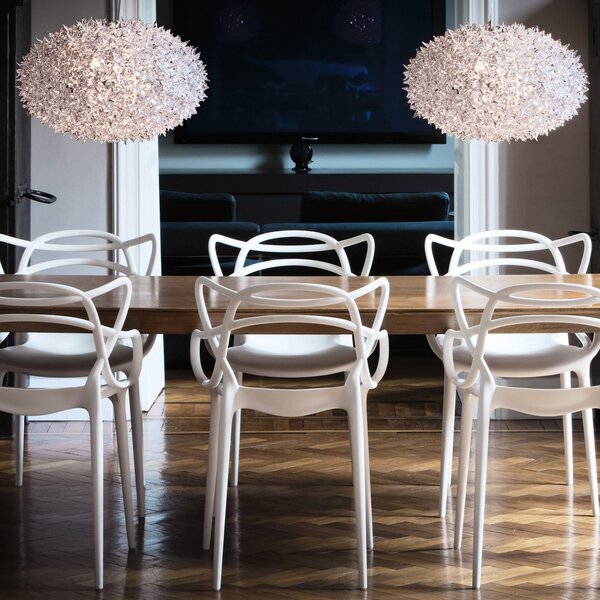 Kartell Bloom S1 LED viseća svjetiljka G9, prozirna, Providna, Dnevni boravak/blagovaonica, Plastika