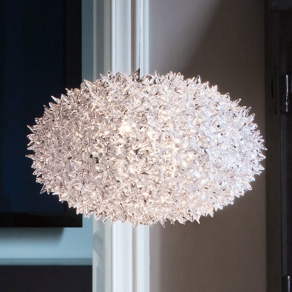 Kartell Bloom S1 LED viseća svjetiljka G9, prozirna, Providna, Dnevni boravak/blagovaonica, Plastika