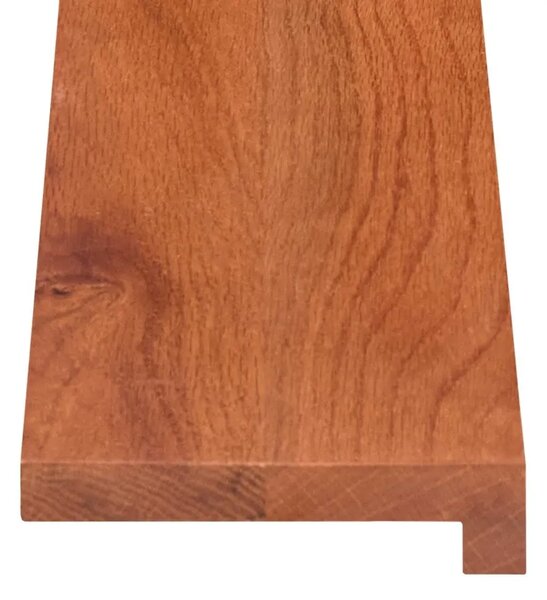 Stepenica 12 kom. 100 x 30 x 2 cm Smeđa Čvrsto Hrastovo Drvo - Smeđa 100 x 30 x 2 cm 12