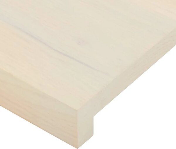 Stepenica 12 kom. 120 x 30 x 2 cm Bijela Čvrsto Hrastovo Drvo - Bijela 120 x 30 x 2 cm 12