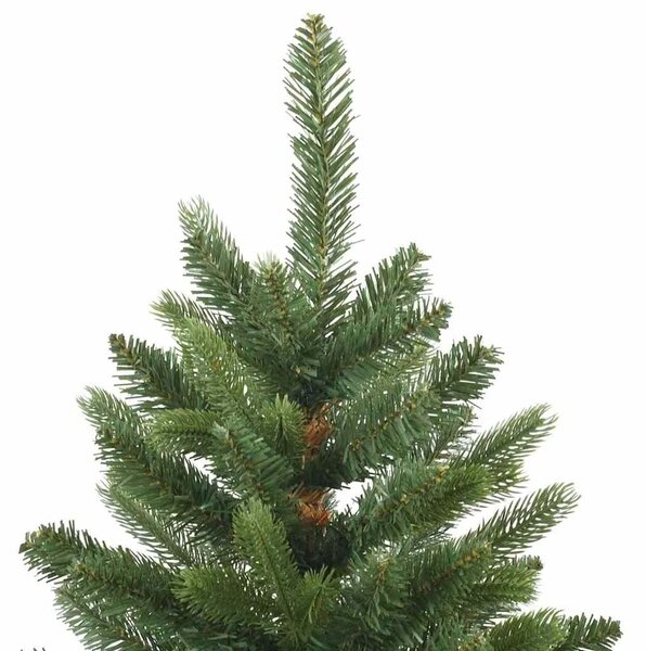 Umjetno božićno drvce s stalakom Zelena 120 cm PE i PVC - 120 cm Zelena s LED-ima i ružičastim zlatnim kuglicama