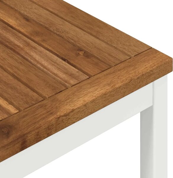 Stol za bar u vrtu Prirodna i bijela 196 x 100 5 x 105 cm - Prirodna i bijela 196 x 100 5 x 105 cm