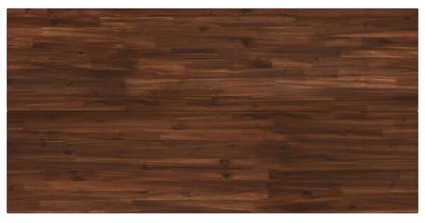 Kvadratni blagovaonski stol 160 x 80 x 75 cm Tamno smeđa - tamno smeđe i bijele boje 160 x 80 x 75 cm Četvrtasto