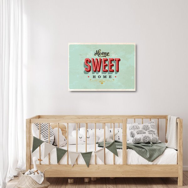 Staklena slika - Home sweet home (70x50 cm)