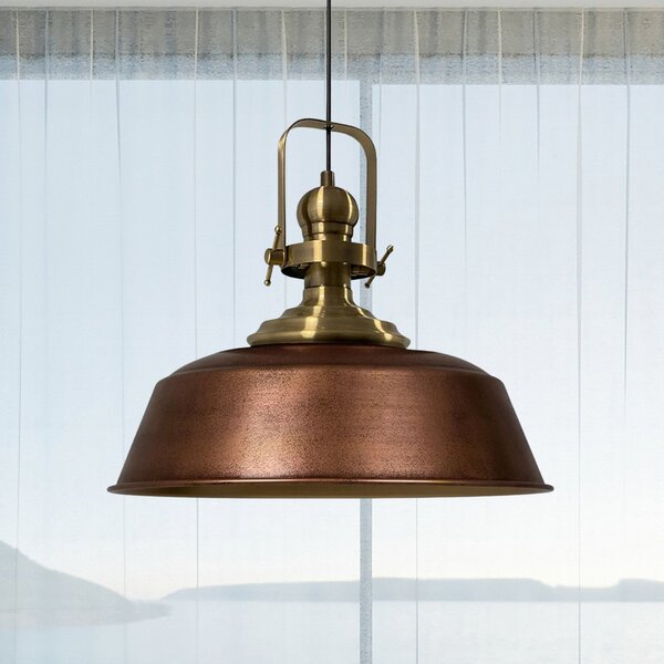 ROYALTECH Marei visilica, brunirani bakar, Ø 40 cm, metal, E27, prigušiva, Bakar, Dnevni boravak/blagovaonica, Metal