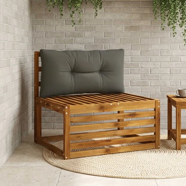 Jastučić za leđa PUTTEN 100% poliester Antracit 70 x 40 x 10 cm - Antracit 70 x 40 x 10 cm Melange