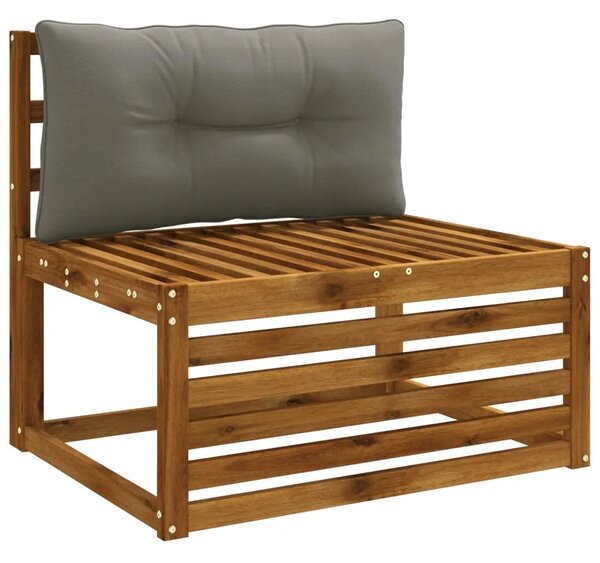 Jastučić za leđa PUTTEN 100% poliester Siva 70 x 40 x 10 cm - Siva 70 x 40 x 10 cm Melange