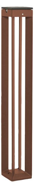 Les Jardins Borne LED solarno svjetlo sa senzorom, 90 cm, corten, prigušiva, Smeđa / hrđa, Metal, Vanjski stupići/staze