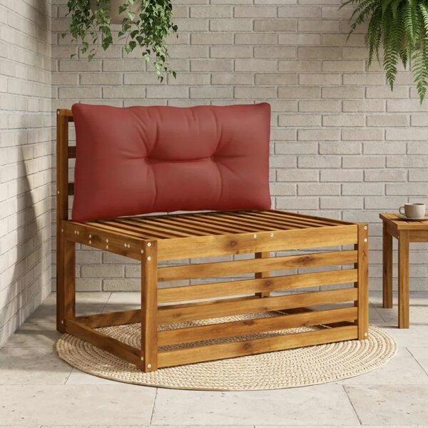 Jastučić za leđa PUTTEN 100% poliester Crvena 70 x 40 x 10 cm - Crvena 70 x 40 x 10 cm Melange