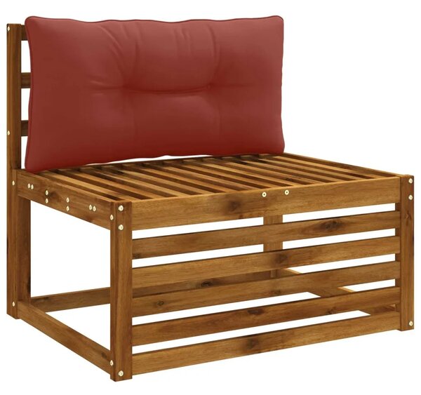 Jastučić za leđa PUTTEN 100% poliester Crvena 70 x 40 x 10 cm - Crvena 70 x 40 x 10 cm Melange