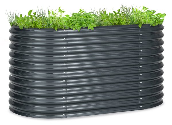 Blumfeldt High Grow, podignuta gredica, 160 x 80 x 80 cm, valovito željezo, jednostavna montaža